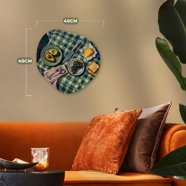 Organisch schilderij - Forex - Eten - Ontbijt - Tafel - Modern - Groen — 4