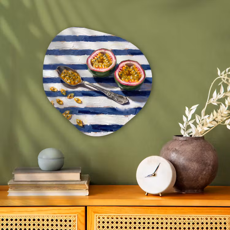 Organisch schilderij - Forex - Eten - Passievrucht - Tropisch - Modern - Kleurrijk — 2