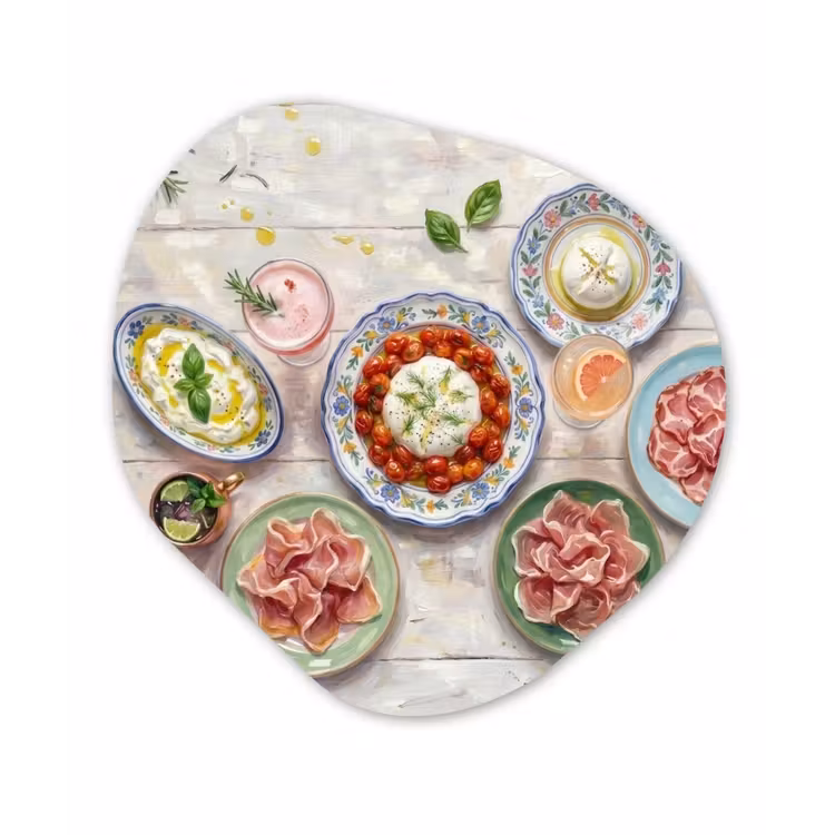 Organisch schilderij - Forex - Eten - Tafel - Divers - Modern — 1