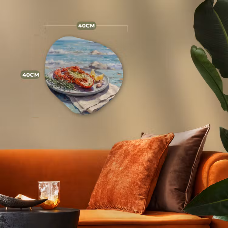 Organisch schilderij - Forex - Eten - Zee - Kust - Modern - Blauw — 4