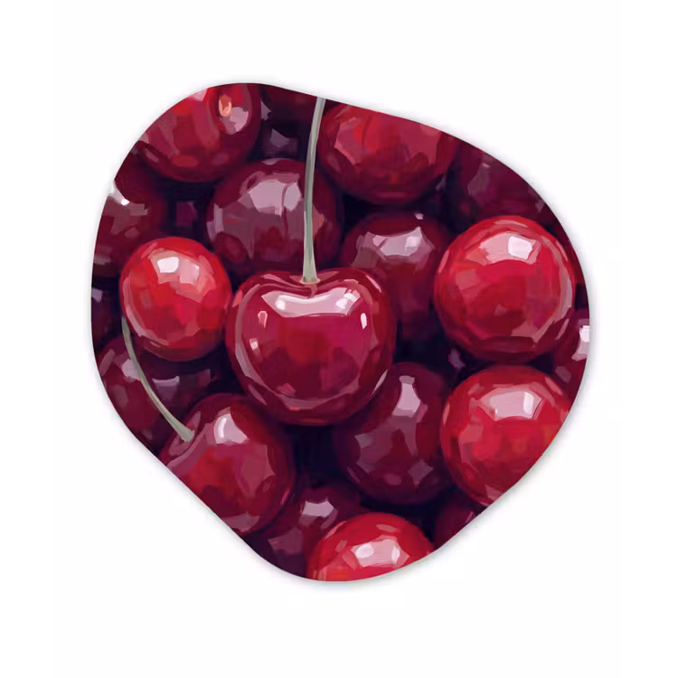 Organisch schilderij - Forex - Fruit - Kersen - Eten - Modern - Rood — 1