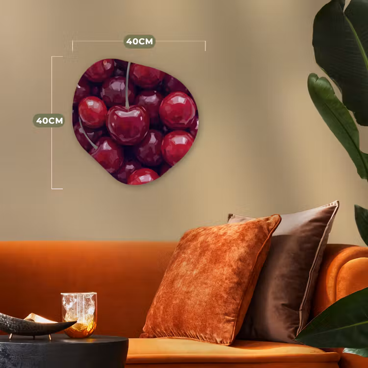Organisch schilderij - Forex - Fruit - Kersen - Eten - Modern - Rood — 4