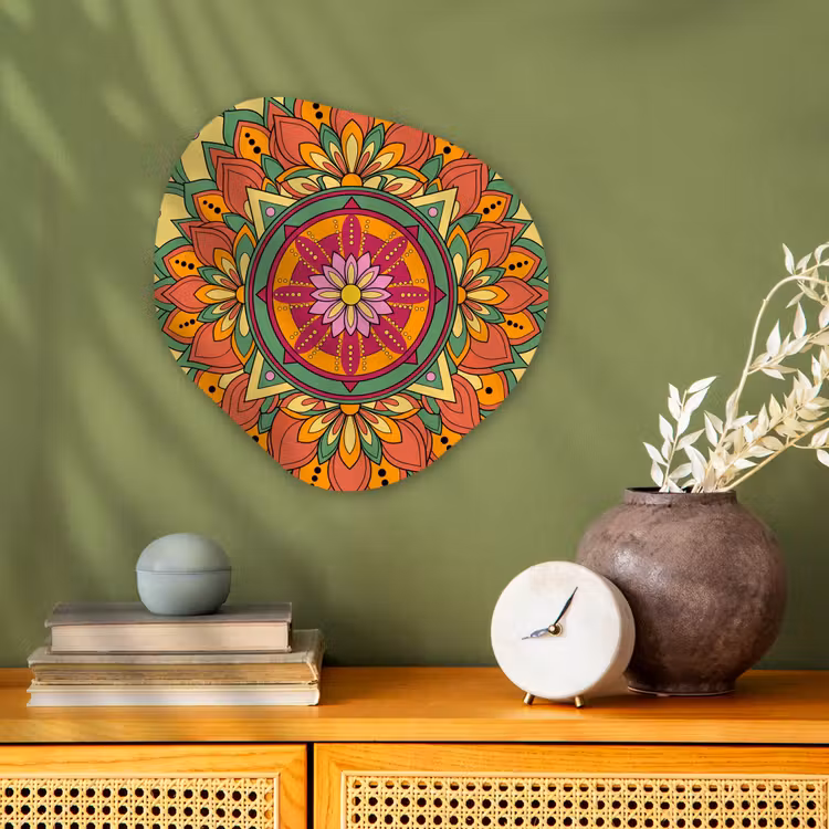 Organisch schilderij - Forex - Mandala - Bloemen - Abstract - Kleurrijk — 2