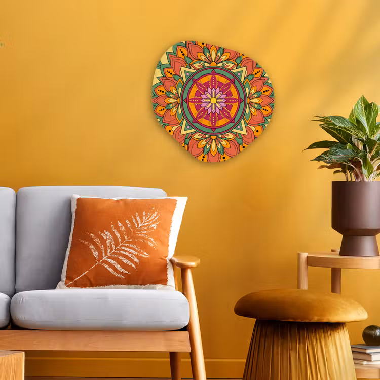 Organisch schilderij - Forex - Mandala - Bloemen - Abstract - Kleurrijk — 3