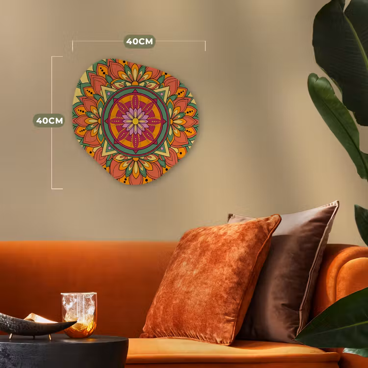 Organisch schilderij - Forex - Mandala - Bloemen - Abstract - Kleurrijk — 4