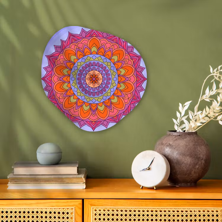 Organisch schilderij - Forex - Mandala - Cirkel - Abstract - Kleurrijk - Patroon — 2