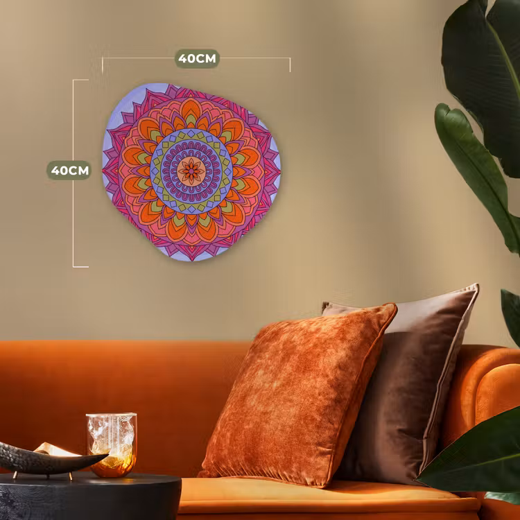 Organisch schilderij - Forex - Mandala - Cirkel - Abstract - Kleurrijk - Patroon — 4