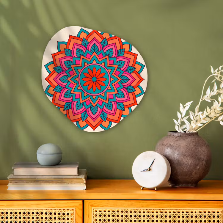 Organisch schilderij - Forex - Mandala - Patroon - Abstract - Kleurrijk - Modern — 2