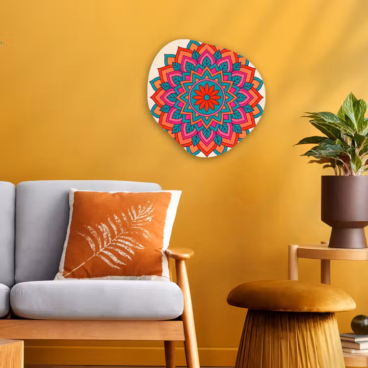 Organisch schilderij - Forex - Mandala - Patroon - Abstract - Kleurrijk - Modern — 3