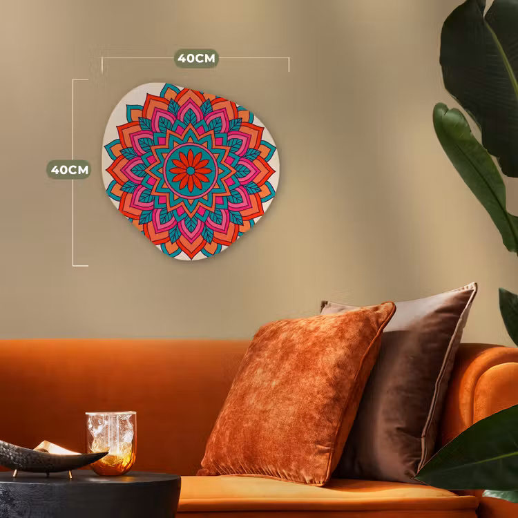 Organisch schilderij - Forex - Mandala - Patroon - Abstract - Kleurrijk - Modern — 4