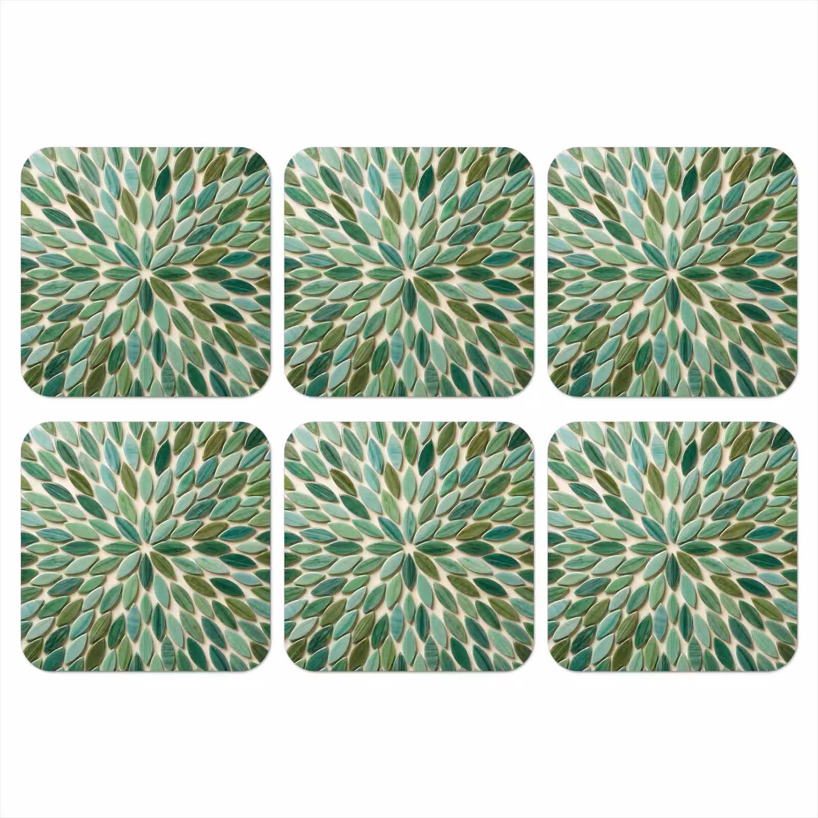 Onderzetter - Patroon - Blad - Groen - Abstract — 1