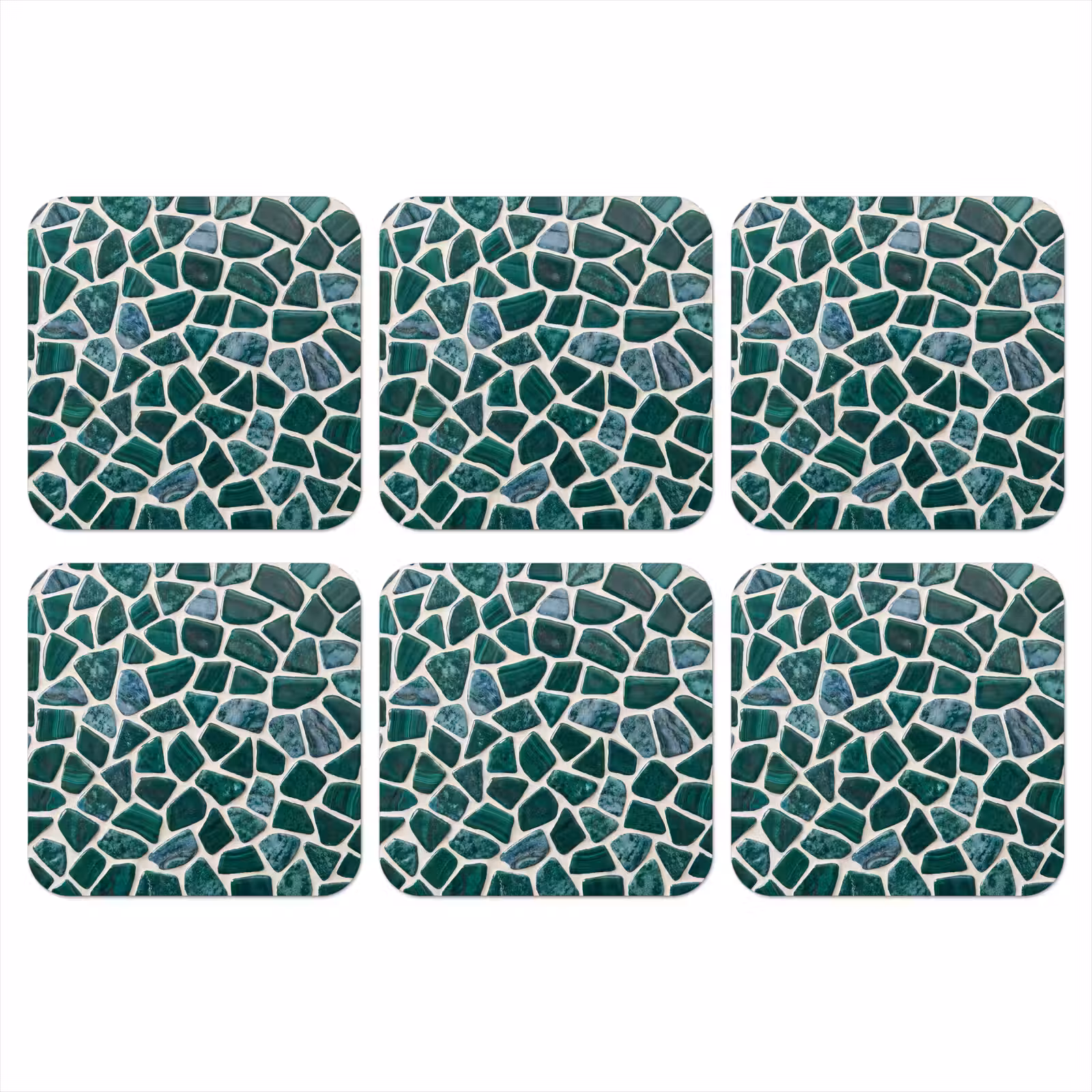 Onderzetter - Textuur - Steen - Groen - Abstract - Patroon — 1