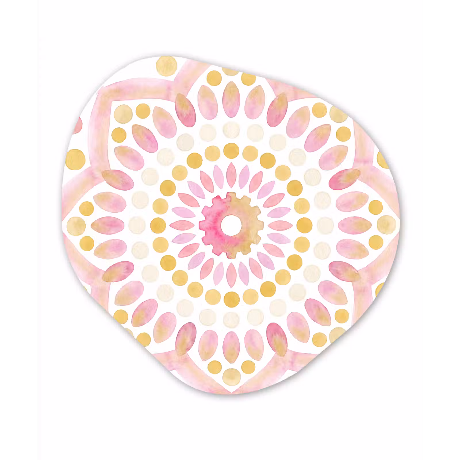 Organisch schilderij - Forex - Abstract - Mandala - Kunst - Modern - Roze — 1