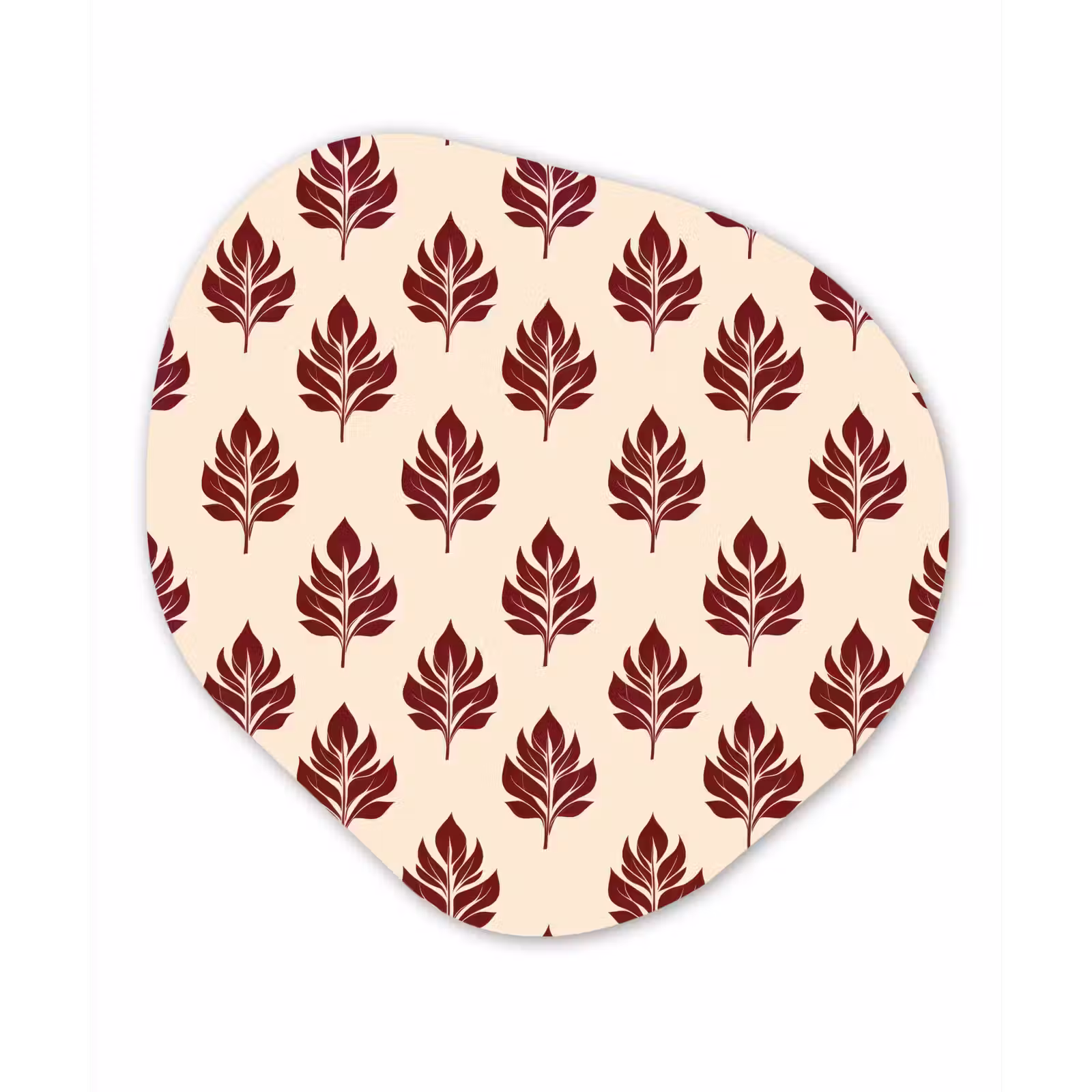Organisch schilderij - Forex - Botanisch - Patroon - Bordeaux — 1