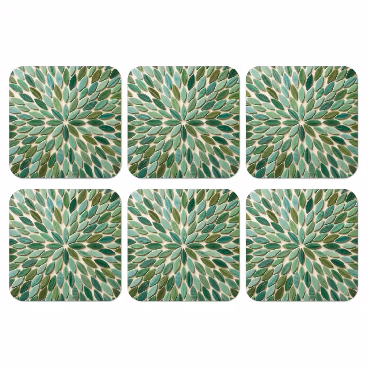 Onderzetter - Patroon - Blad - Groen - Abstract — 1