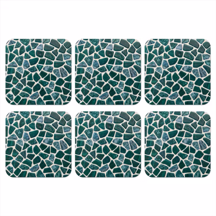 Onderzetter - Textuur - Steen - Groen - Abstract - Patroon — 1