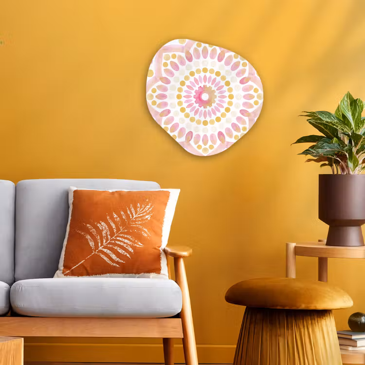 Organisch schilderij - Forex - Abstract - Mandala - Kunst - Modern - Roze — 3