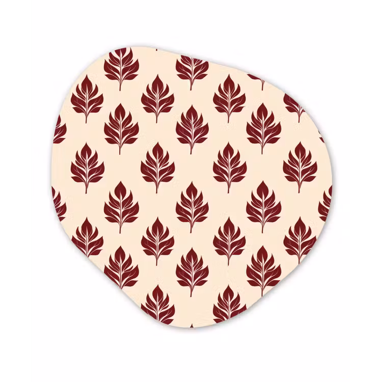 Organisch schilderij - Forex - Botanisch - Patroon - Bordeaux — 1