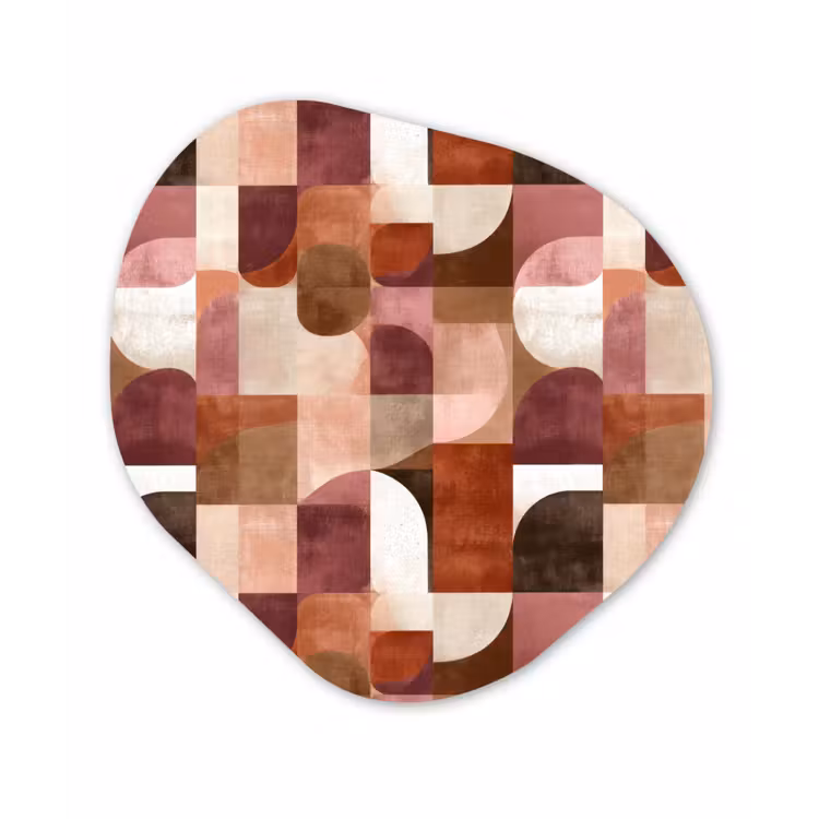 Organisch schilderij - Forex - Geometrie - Modern - Retro — 1
