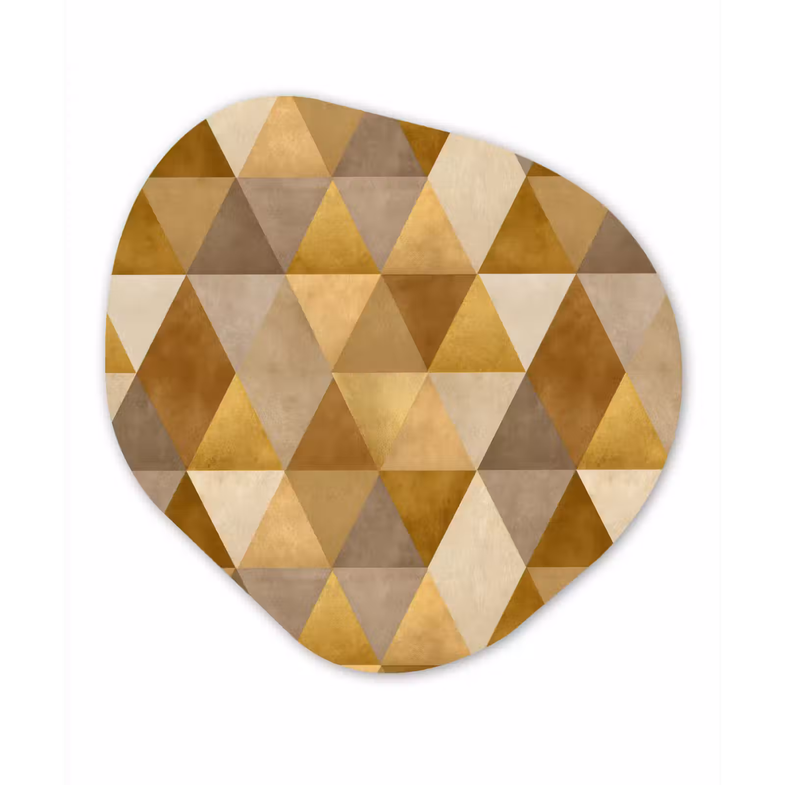 Organisch schilderij - Forex - Geometrisch - Driehoek - Goud — 1