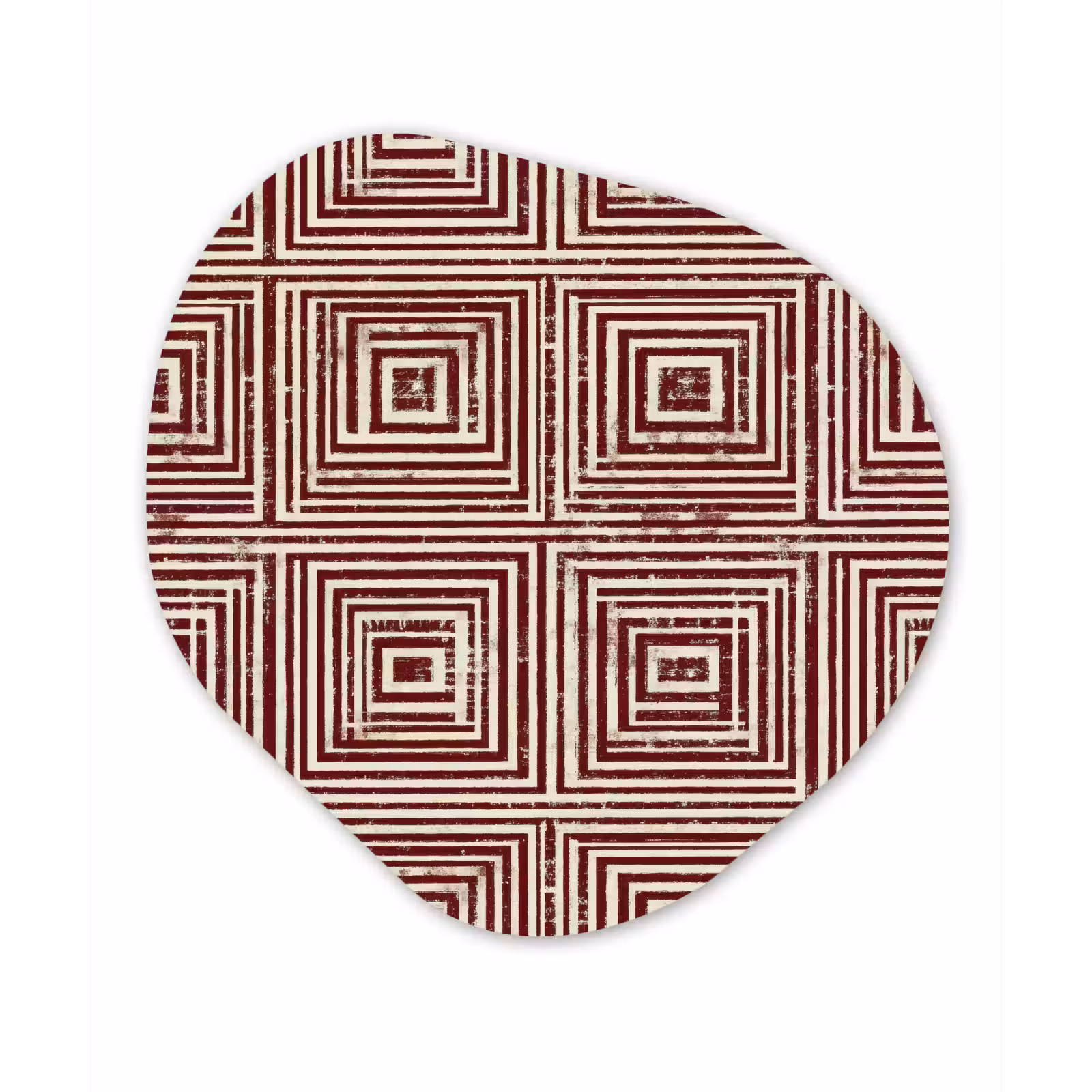 Organisch schilderij - Forex - Geometrisch - Patroon - Rood — 1
