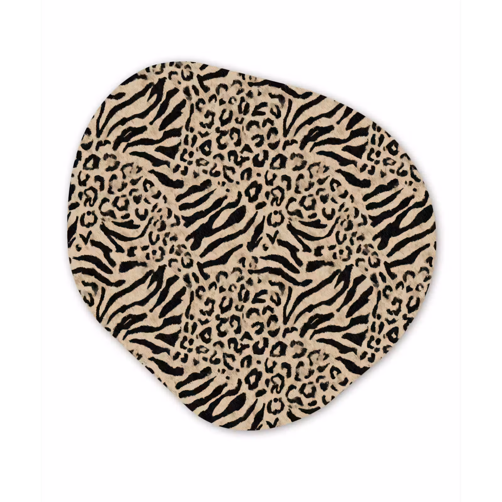 Organisch schilderij - Forex - Giraf - Zebra - Motief - Bruin — 1