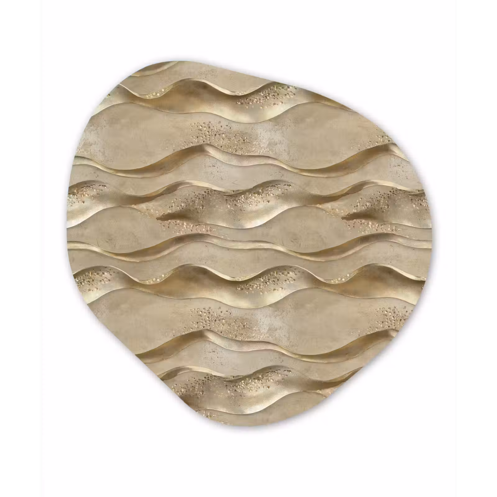 Organisch schilderij - Forex - Golven - Patroon - Goud — 1