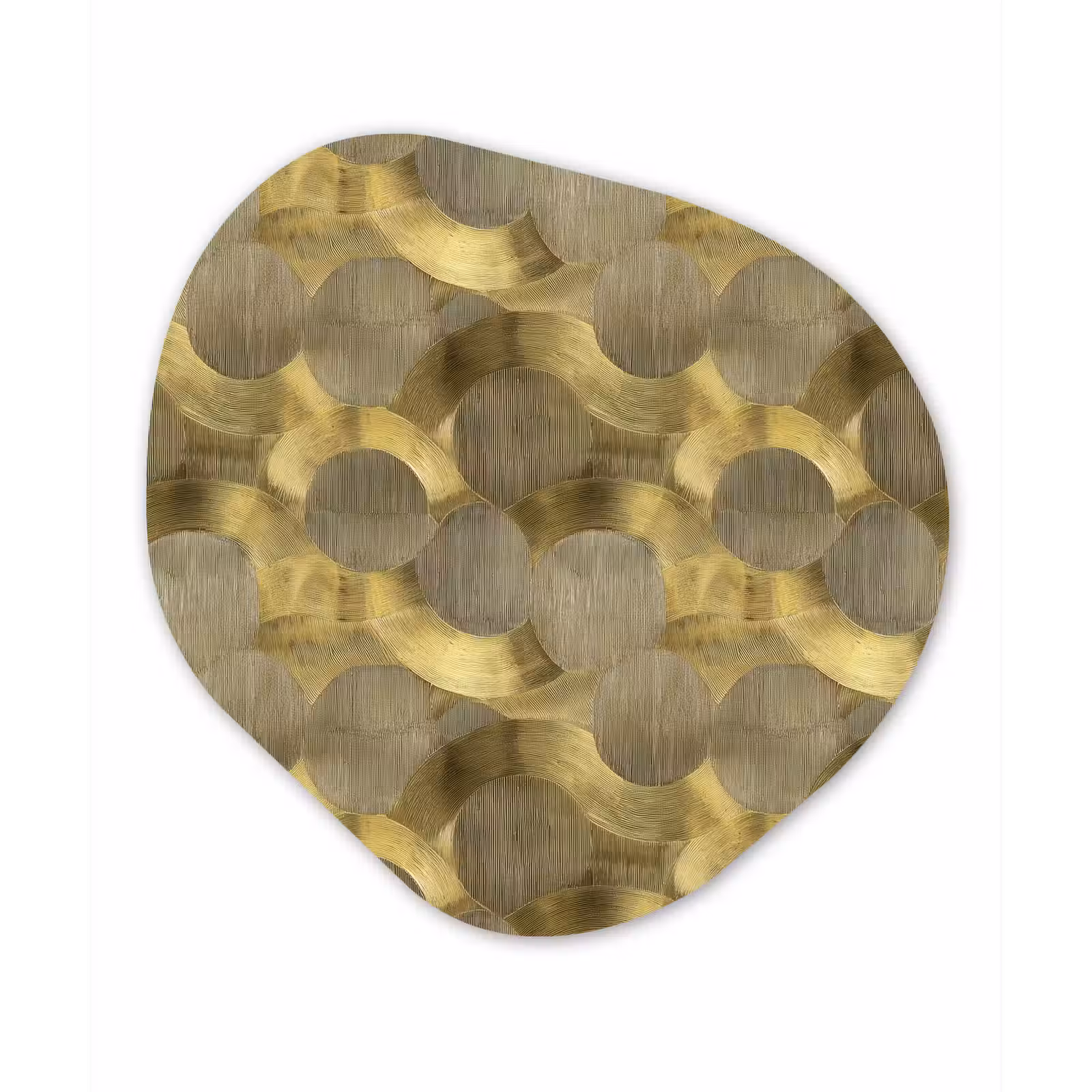 Organisch schilderij - Forex - Modern - Geometrisch - Goud — 1