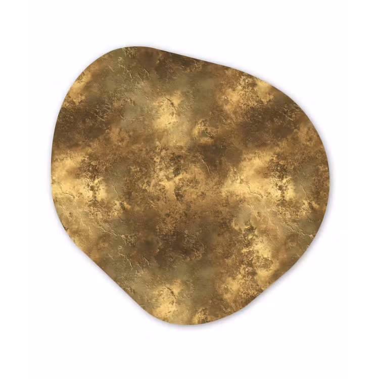 Organisch schilderij - Forex - Antiek - Metaallook - Goud — 1