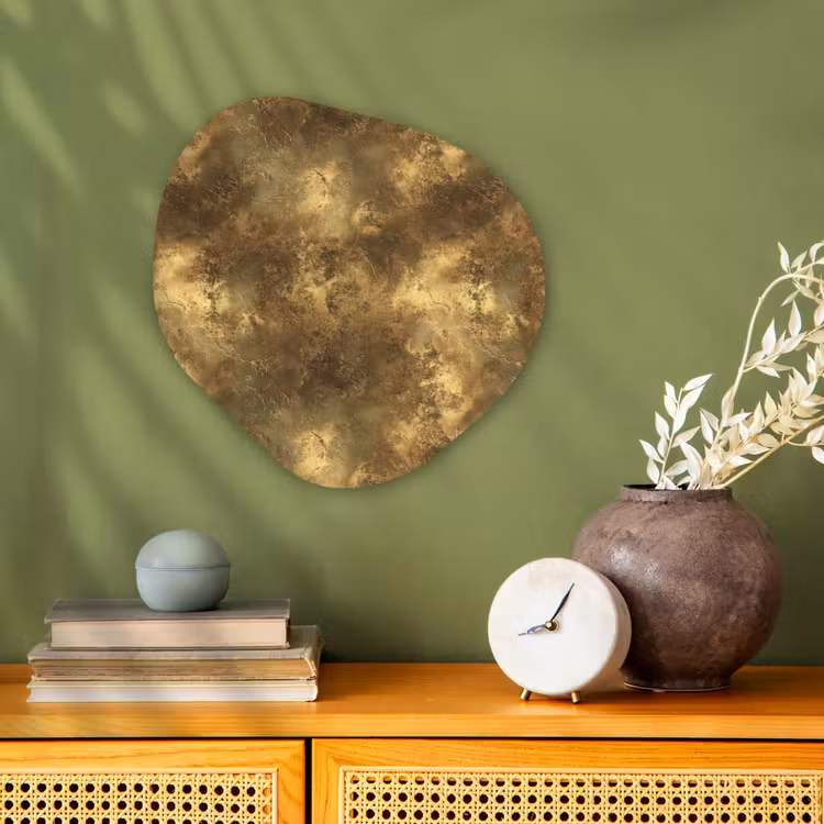 Organisch schilderij - Forex - Antiek - Metaallook - Goud — 2