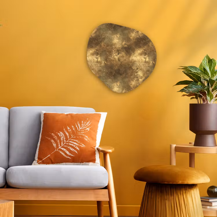Organisch schilderij - Forex - Antiek - Metaallook - Goud — 3