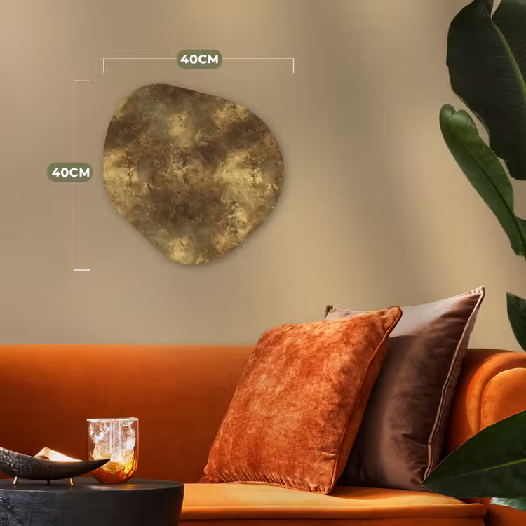 Organisch schilderij - Forex - Antiek - Metaallook - Goud — 4