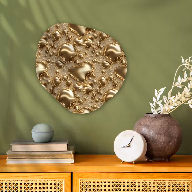 Organisch schilderij - Forex - Druppels - Organisch - Goud — 2