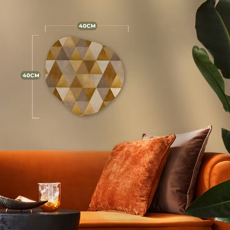 Organisch schilderij - Forex - Geometrisch - Driehoek - Goud — 4