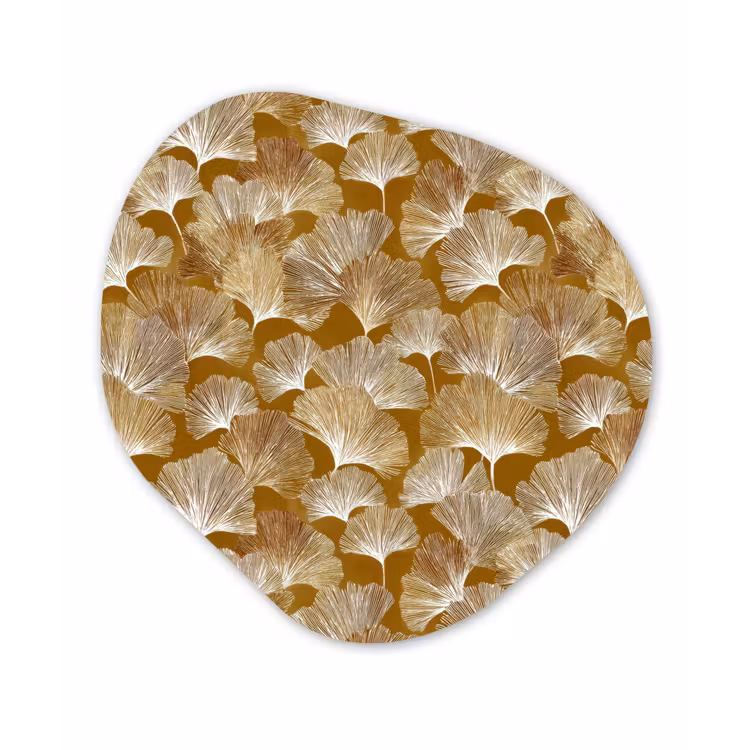 Organisch schilderij - Forex - Ginkgo - Bladeren - Goud — 1