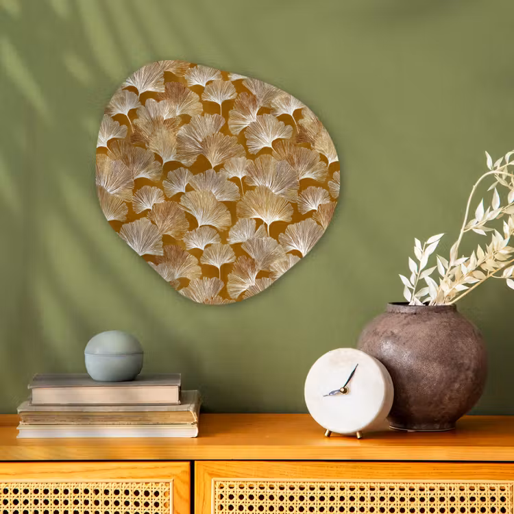 Organisch schilderij - Forex - Ginkgo - Bladeren - Goud — 2