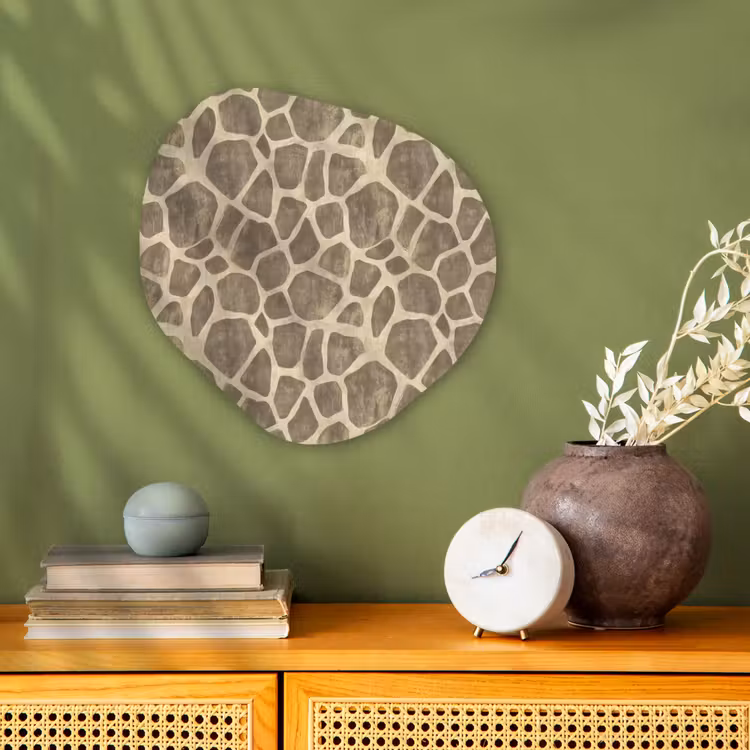 Organisch schilderij - Forex - Giraf - Patroon - Beige - Bruin — 2