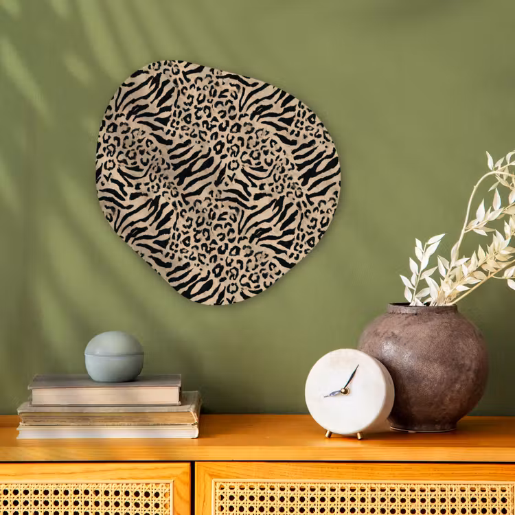 Organisch schilderij - Forex - Giraf - Zebra - Motief - Bruin — 2