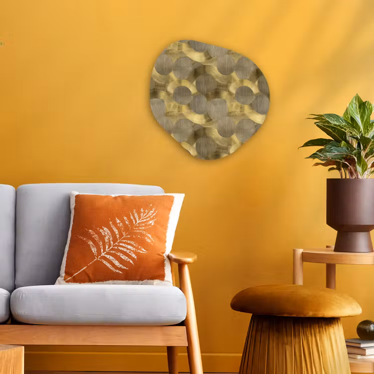 Organisch schilderij - Forex - Modern - Geometrisch - Goud — 3