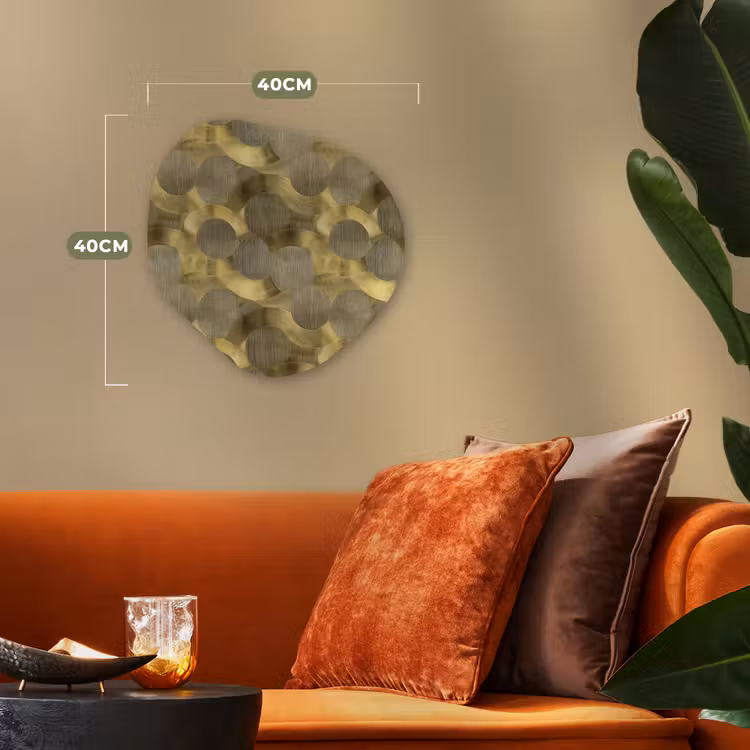Organisch schilderij - Forex - Modern - Geometrisch - Goud — 4