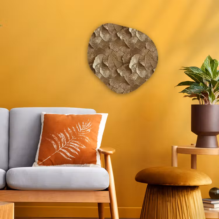 Organisch schilderij - Forex - Organisch - Patroon - Bladeren - Goud — 3