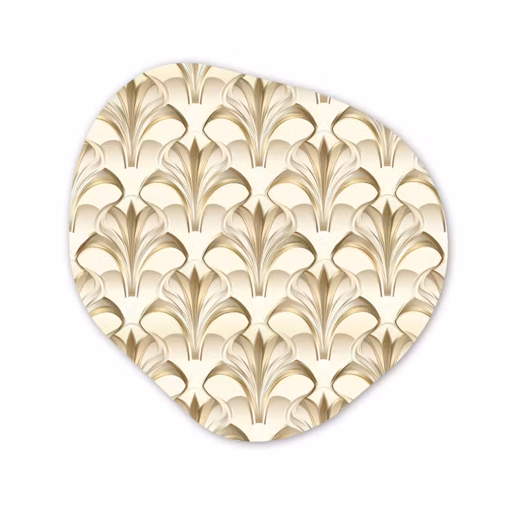 Organisch schilderij - Forex - Ornament - Barok - Goud — 1