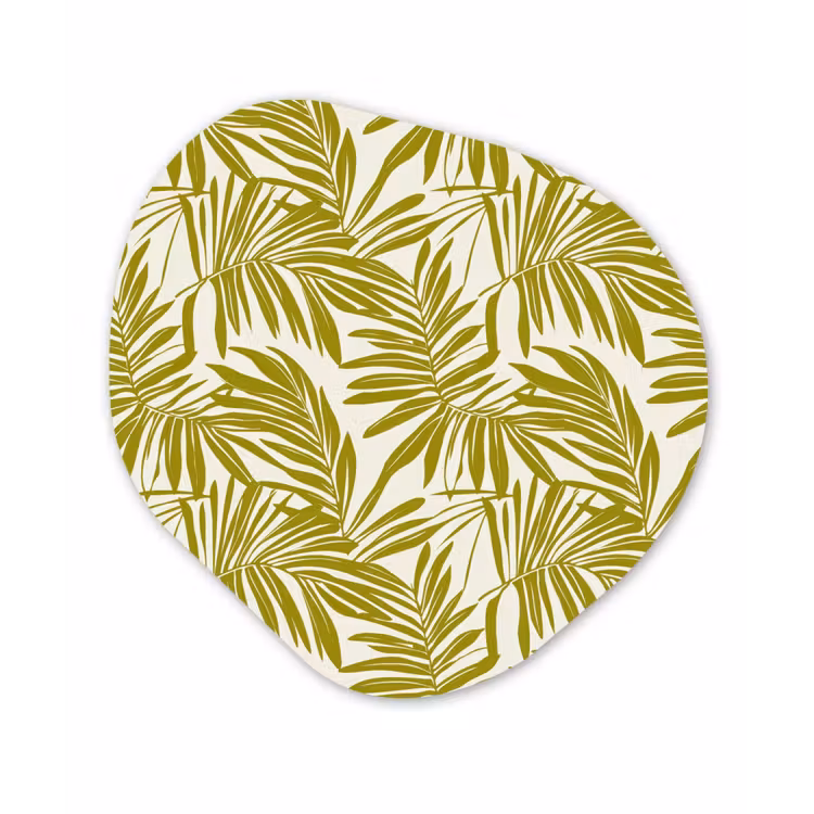 Organisch schilderij - Forex - Palmblad - Patroon - Groen — 1