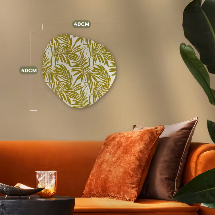 Organisch schilderij - Forex - Palmblad - Patroon - Groen — 4