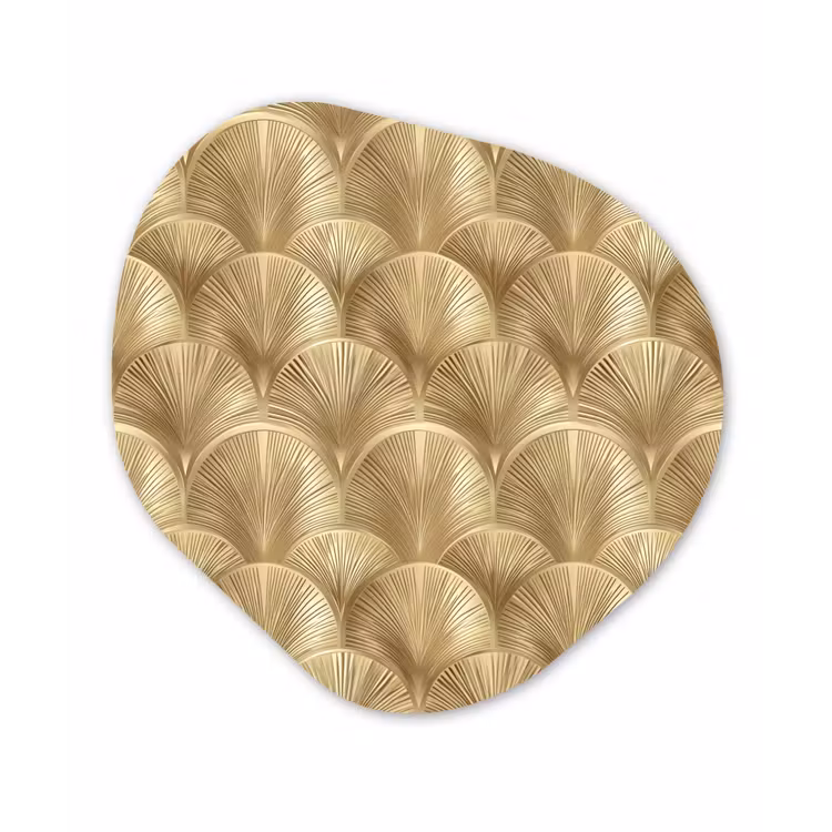 Organisch schilderij - Forex - Patroon - Waaier - Goud — 1