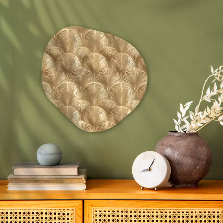 Organisch schilderij - Forex - Patroon - Waaier - Goud — 2
