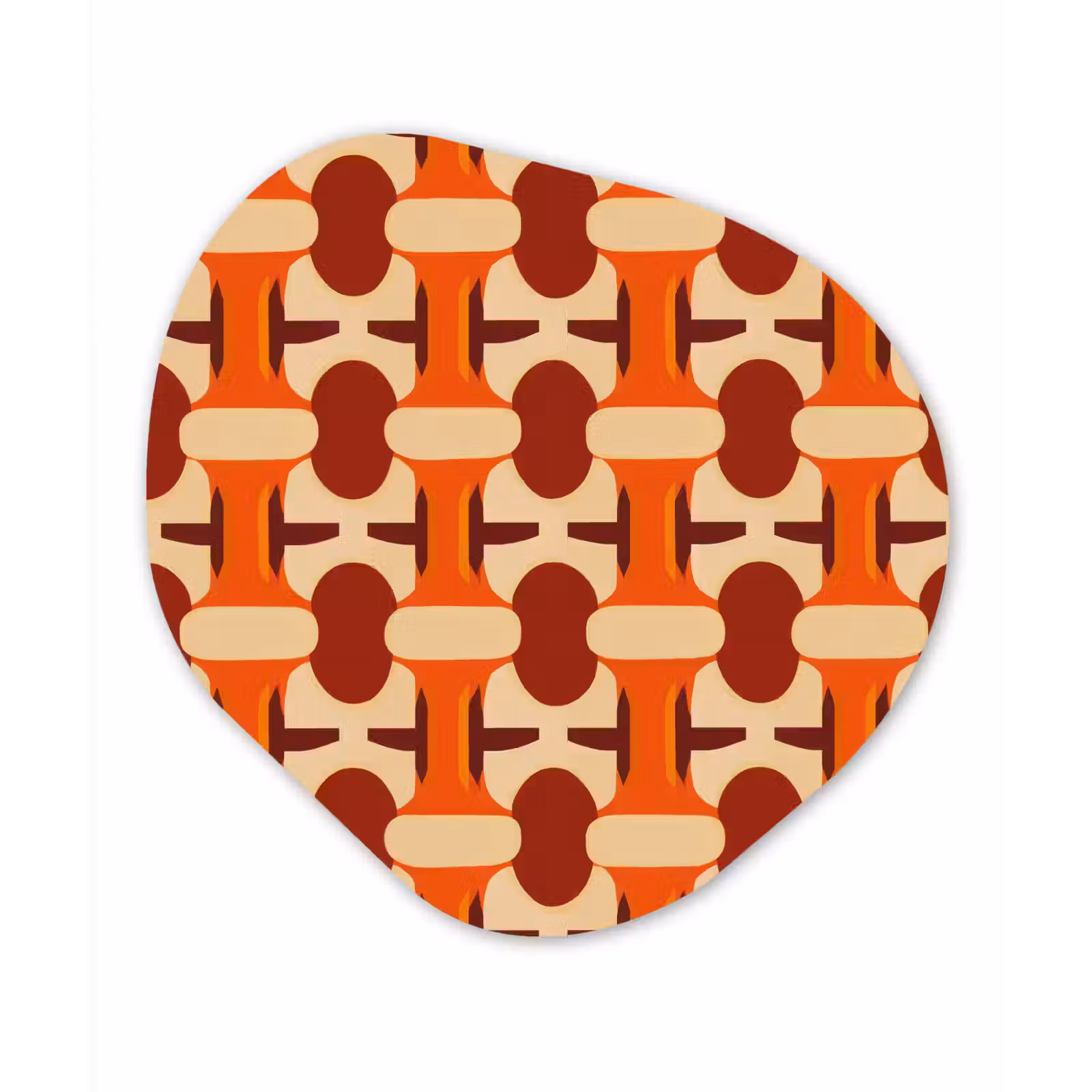 Organisch schilderij - Forex - Geometrisch - Retro - Oranje — 1
