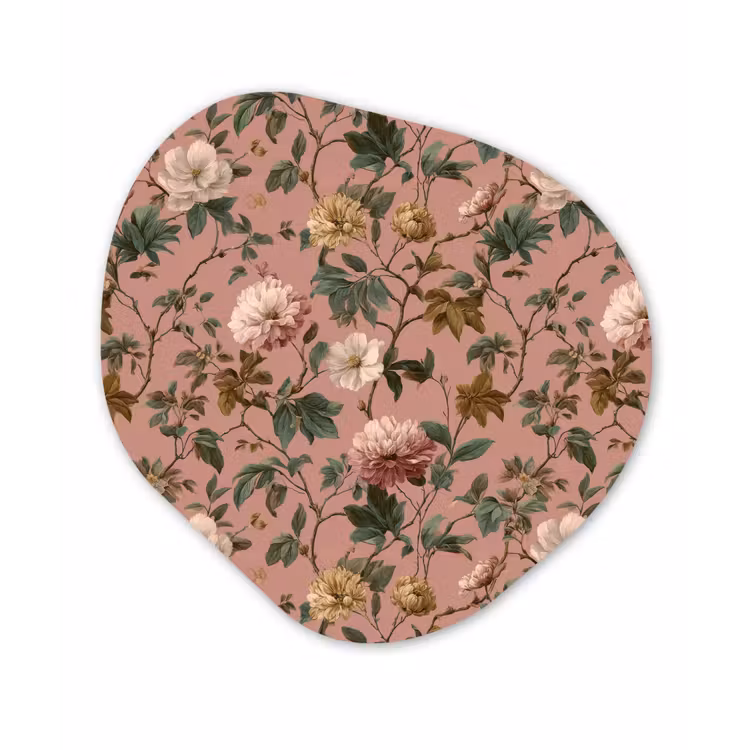 Organisch schilderij - Forex - Bloemen - Klassiek - Roze — 1