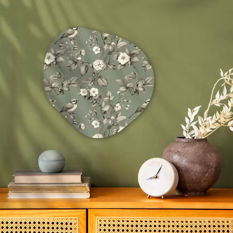 Organisch schilderij - Forex - Botanisch - Vogels - Groen — 2