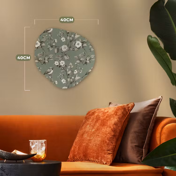 Organisch schilderij - Forex - Botanisch - Vogels - Groen — 4